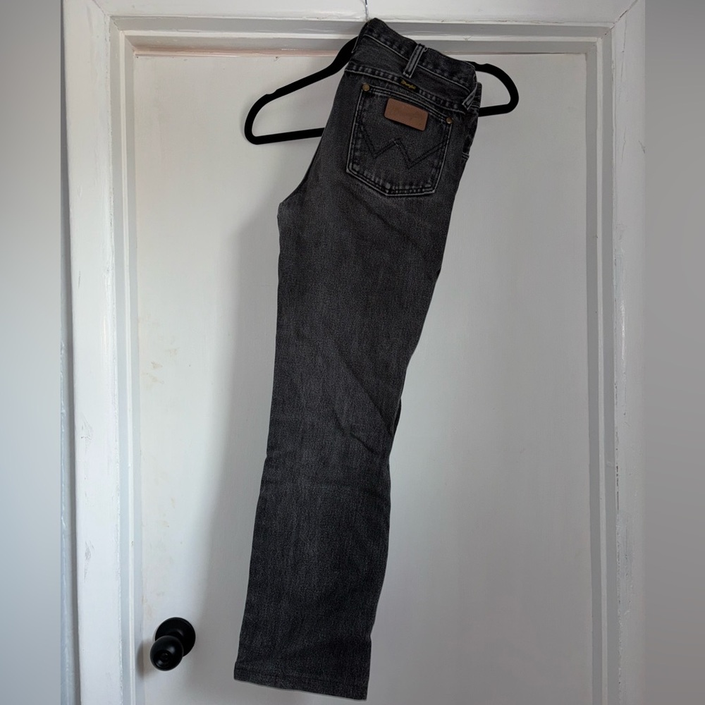 Wrangler Black Straight Jeans